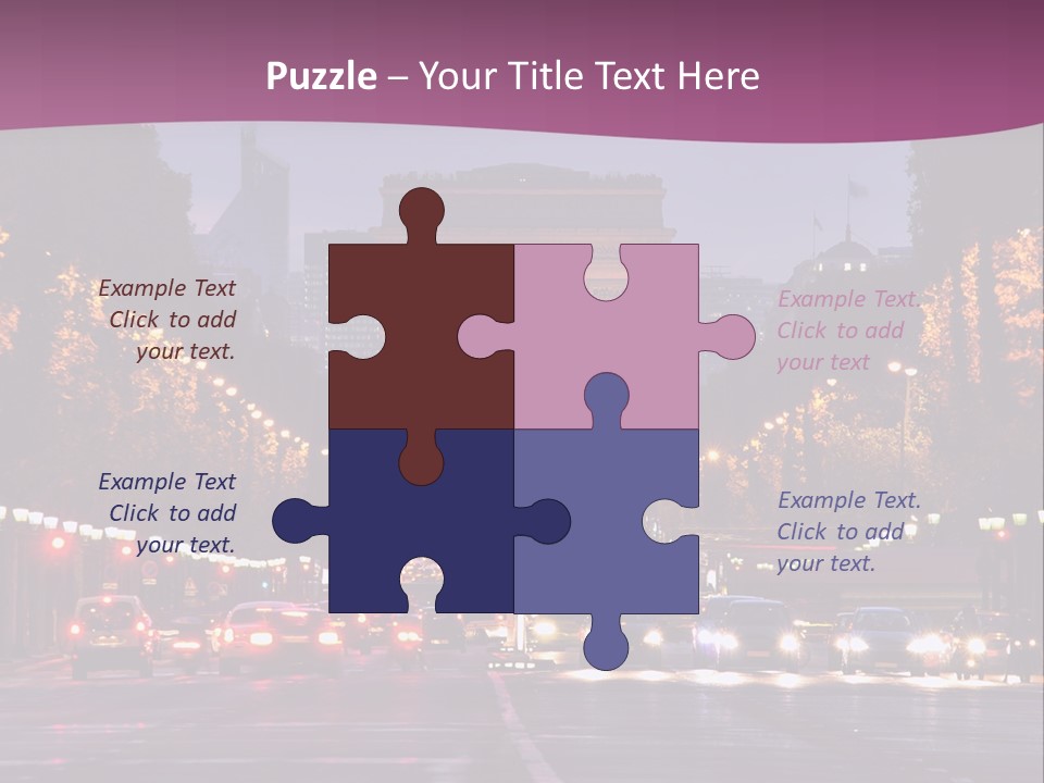 Family Retired Sunset PowerPoint Template