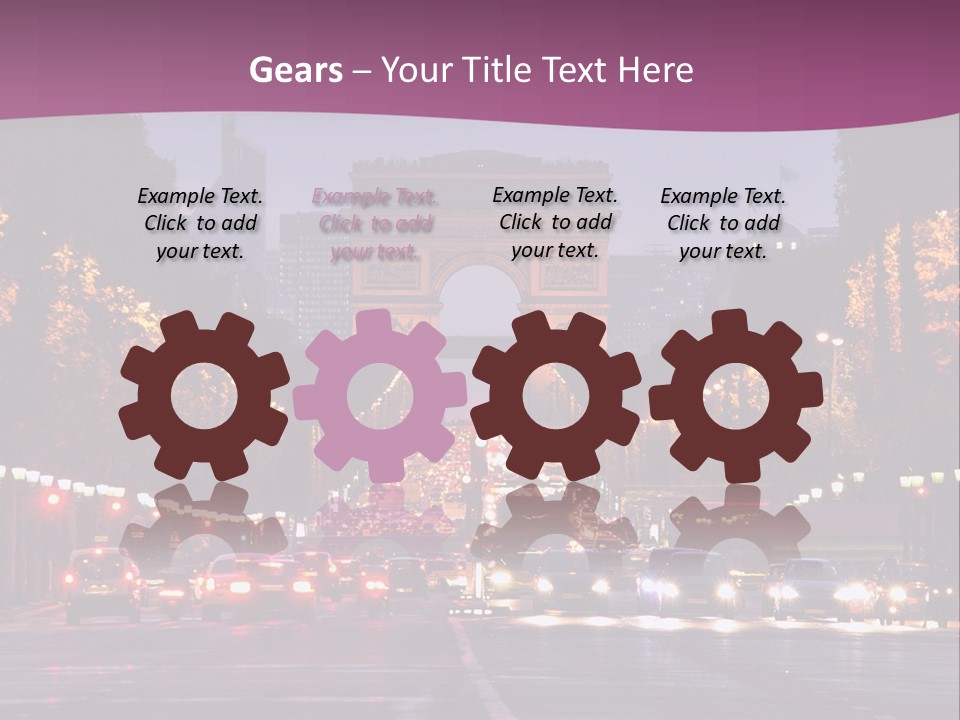 Family Retired Sunset PowerPoint Template