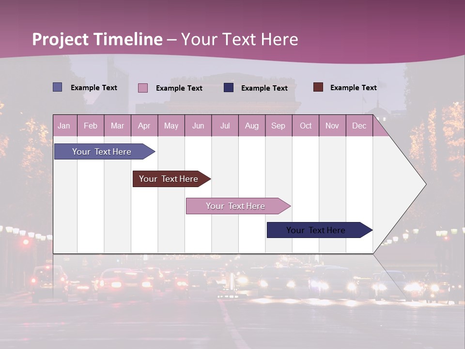 Family Retired Sunset PowerPoint Template