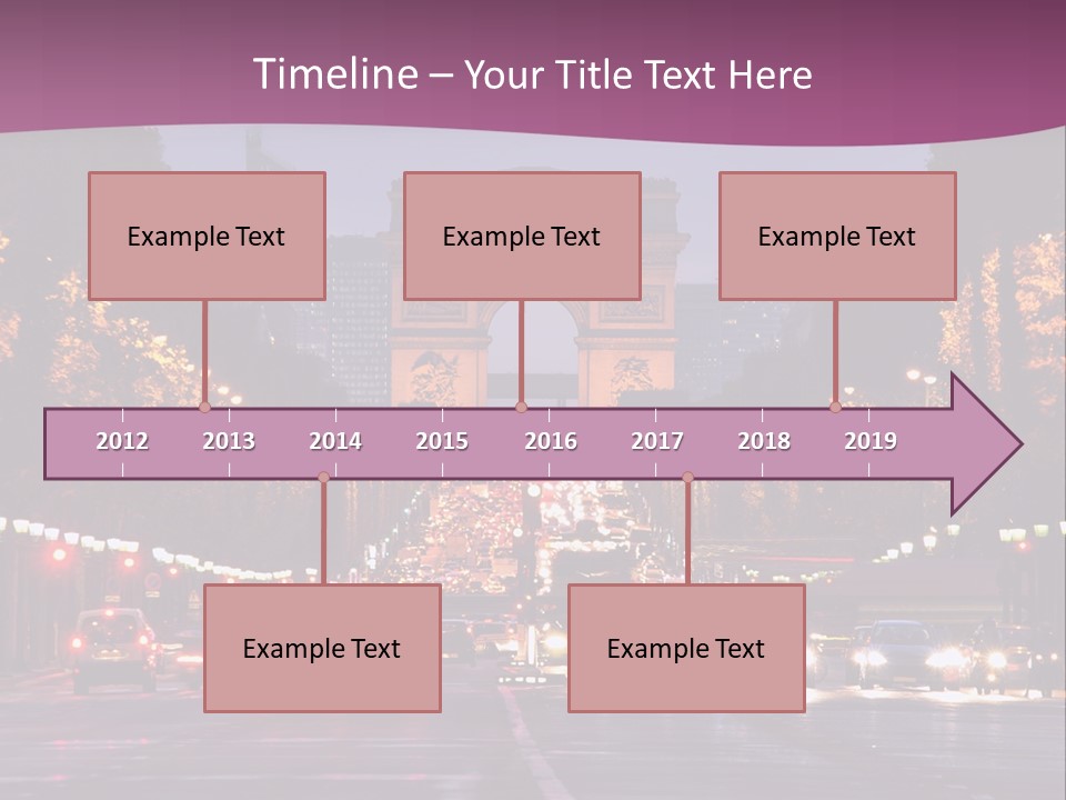 Family Retired Sunset PowerPoint Template