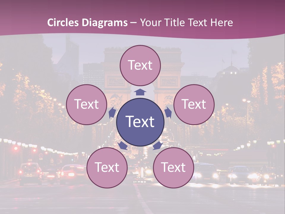 Family Retired Sunset PowerPoint Template