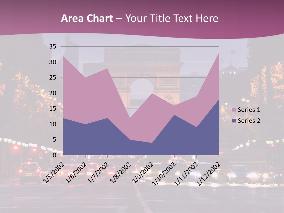 Family Retired Sunset PowerPoint Template