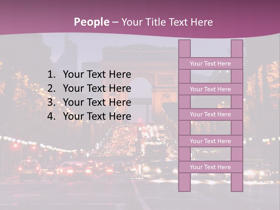 Family Retired Sunset PowerPoint Template