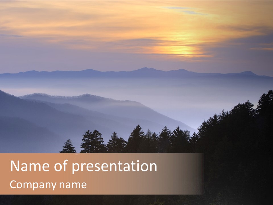 Old Sunset Retired PowerPoint Template