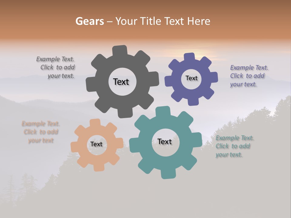 Old Sunset Retired PowerPoint Template