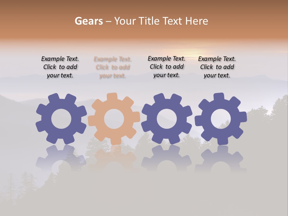 Old Sunset Retired PowerPoint Template