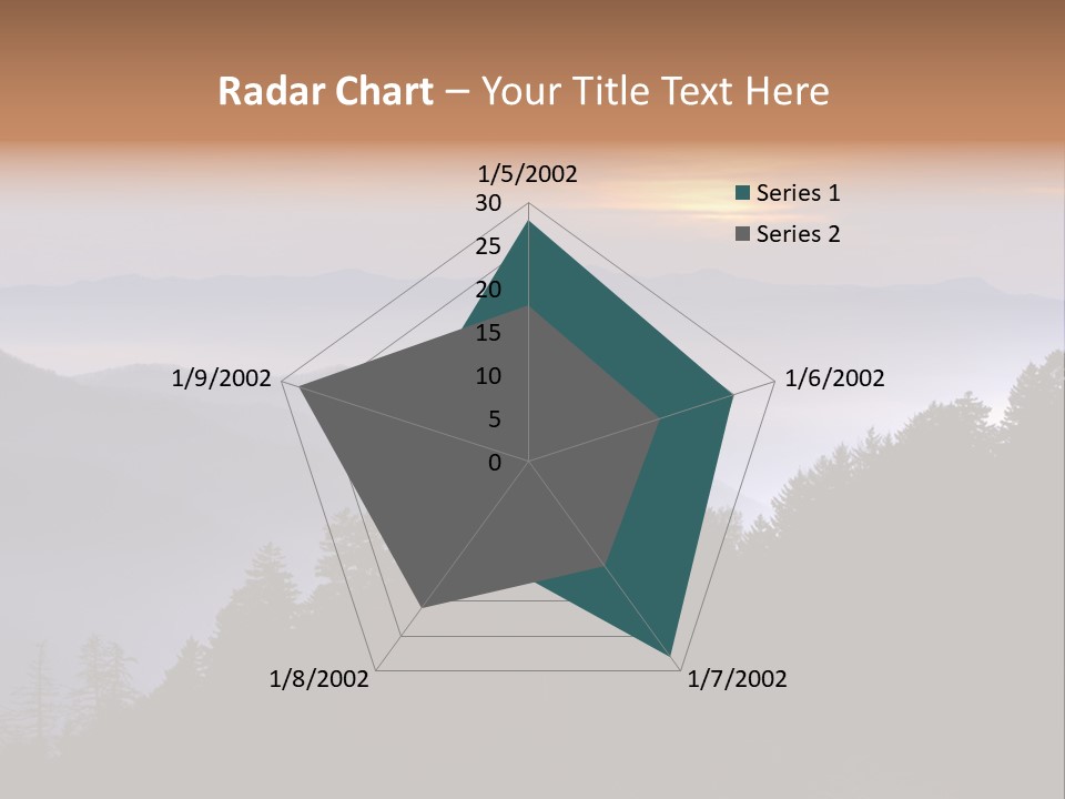 Old Sunset Retired PowerPoint Template