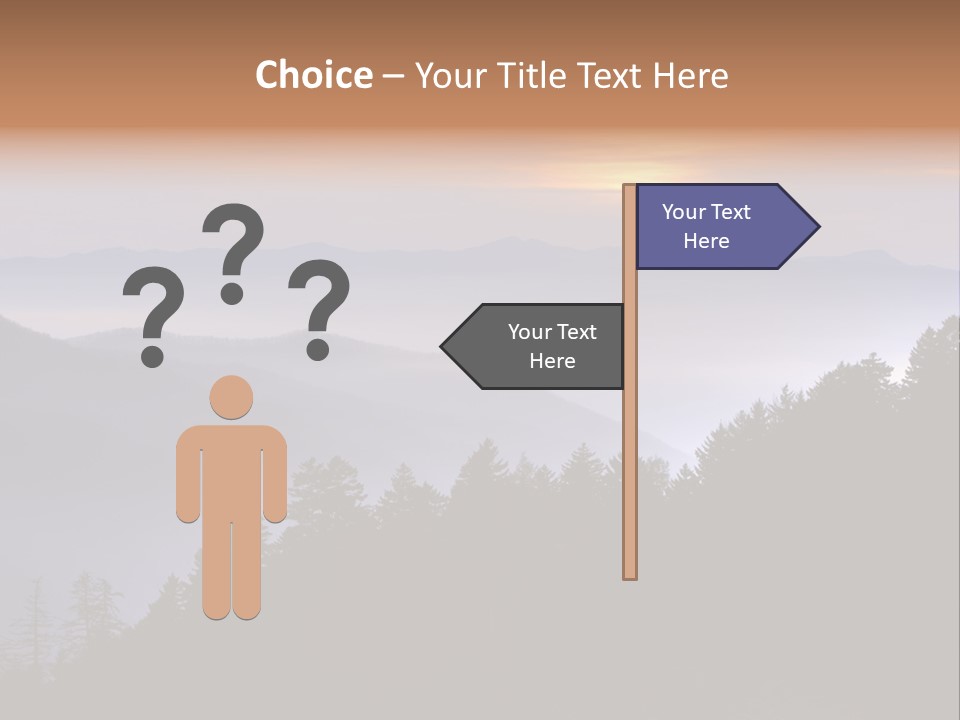 Old Sunset Retired PowerPoint Template