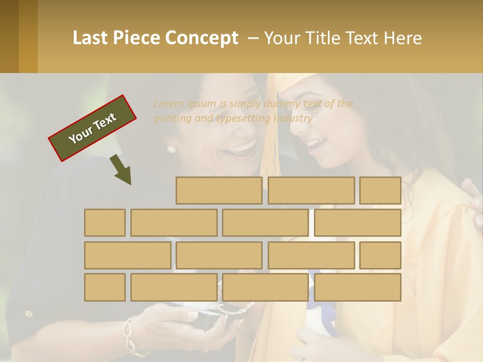 Calm Portrait Older PowerPoint Template