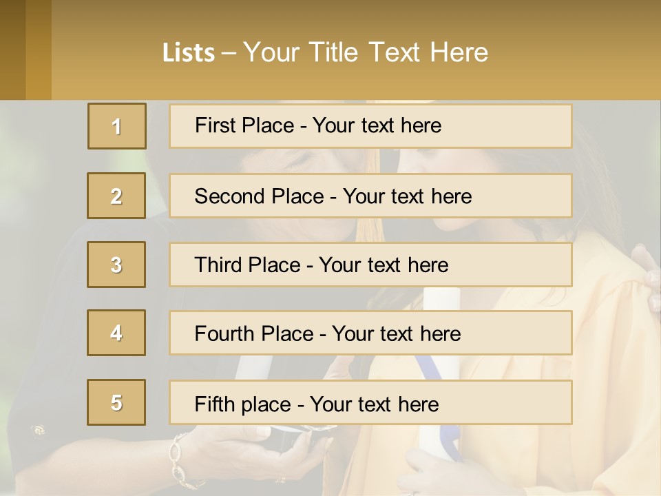 Calm Portrait Older PowerPoint Template