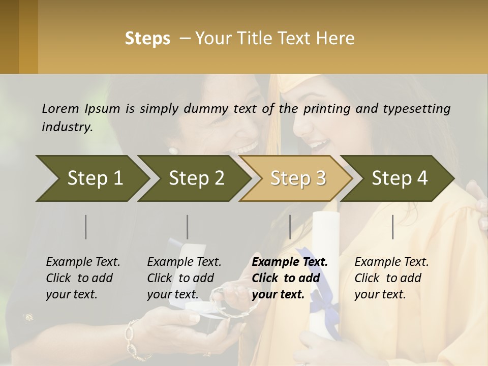 Calm Portrait Older PowerPoint Template