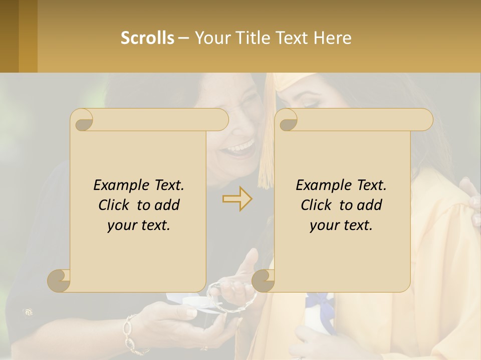Calm Portrait Older PowerPoint Template