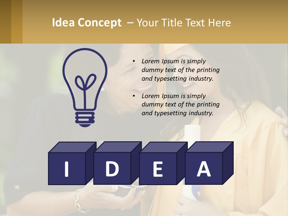 Calm Portrait Older PowerPoint Template