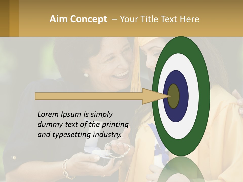 Calm Portrait Older PowerPoint Template