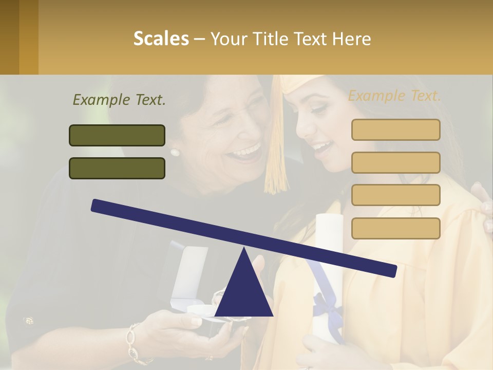 Calm Portrait Older PowerPoint Template