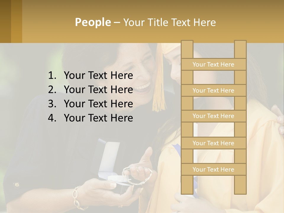 Calm Portrait Older PowerPoint Template