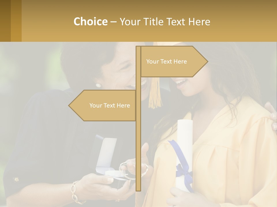 Calm Portrait Older PowerPoint Template