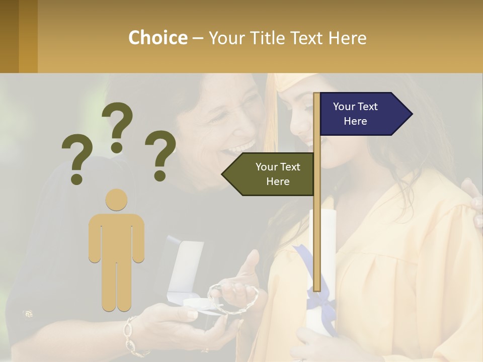 Calm Portrait Older PowerPoint Template