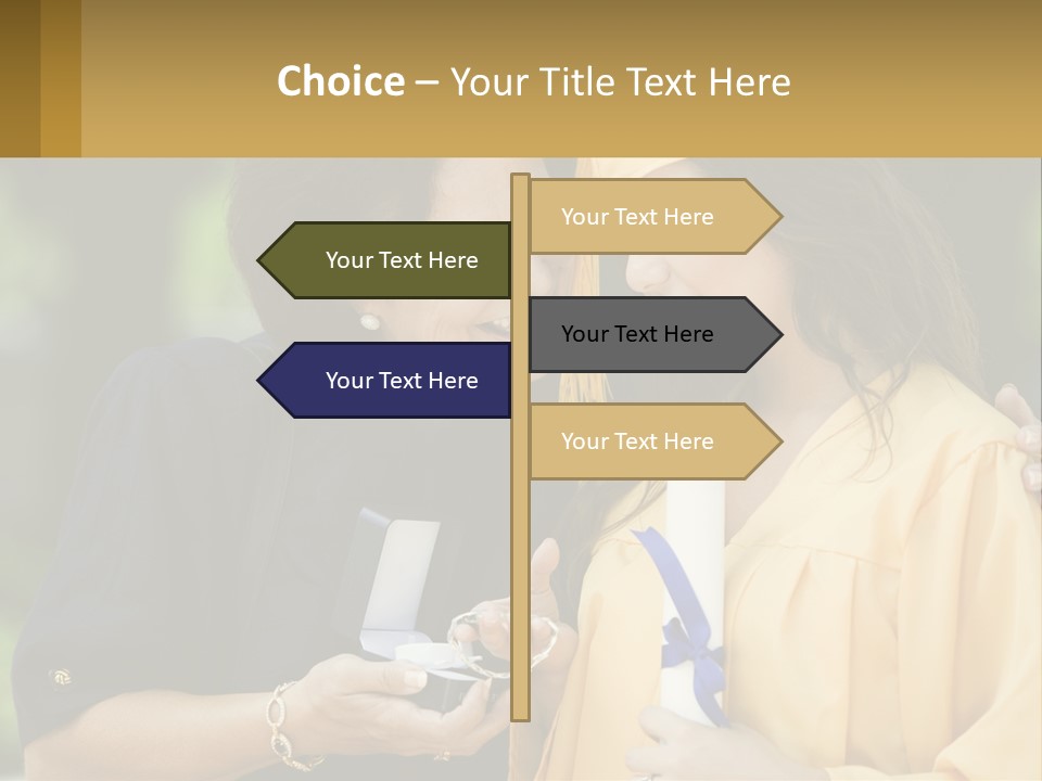 Calm Portrait Older PowerPoint Template