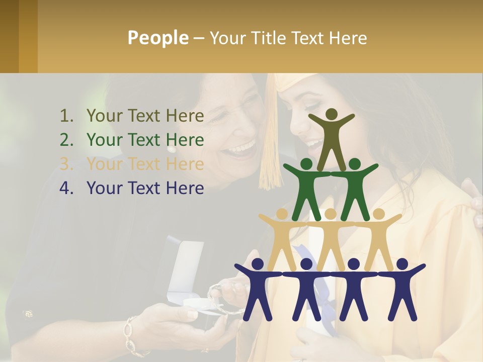 Calm Portrait Older PowerPoint Template