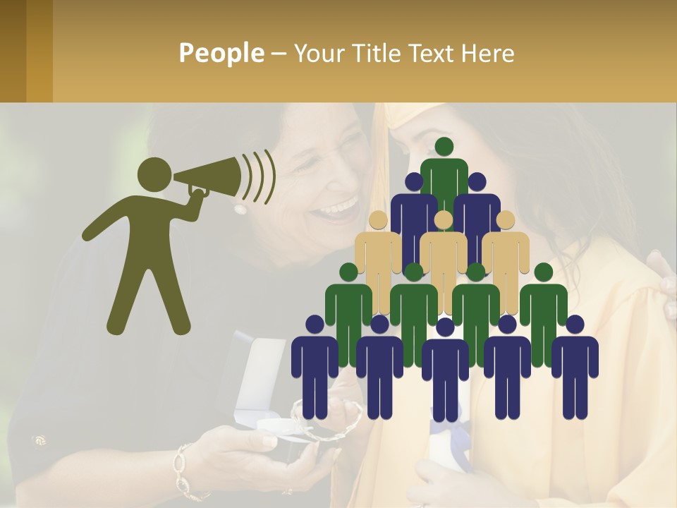 Calm Portrait Older PowerPoint Template