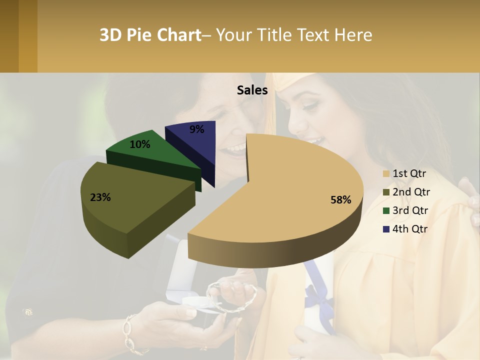 Calm Portrait Older PowerPoint Template