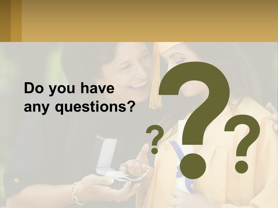 Calm Portrait Older PowerPoint Template