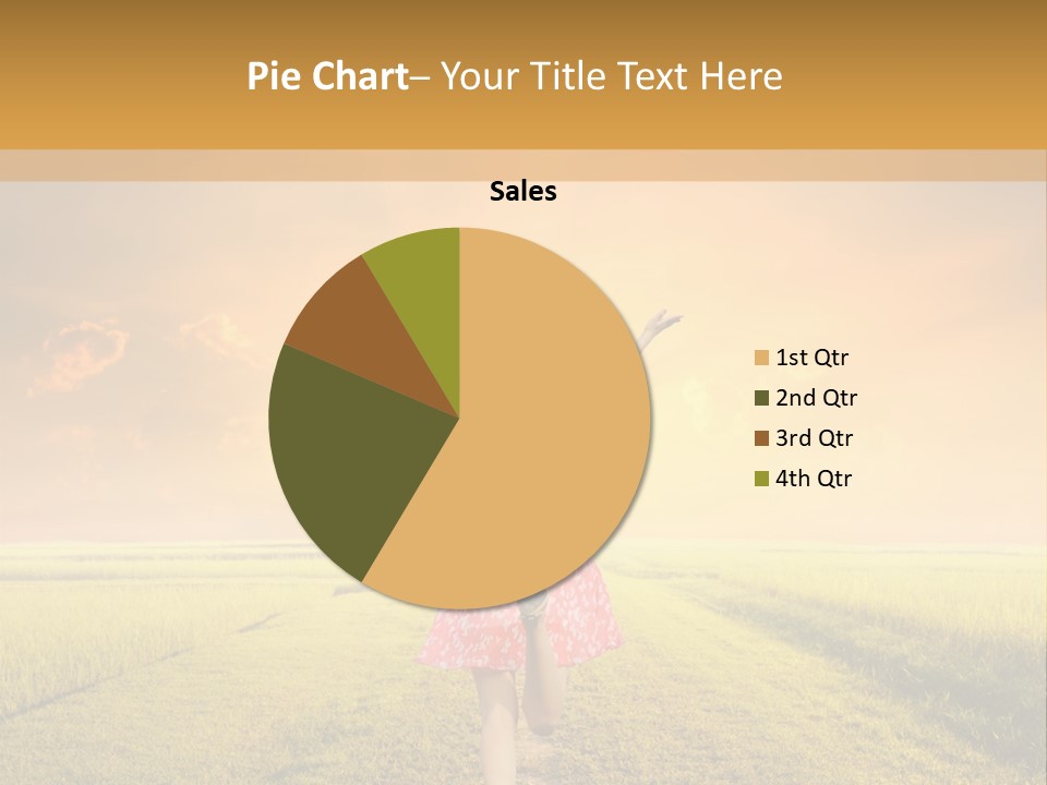 Parent Sunset Caucasian PowerPoint Template