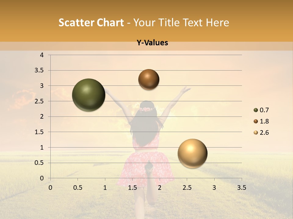 Parent Sunset Caucasian PowerPoint Template