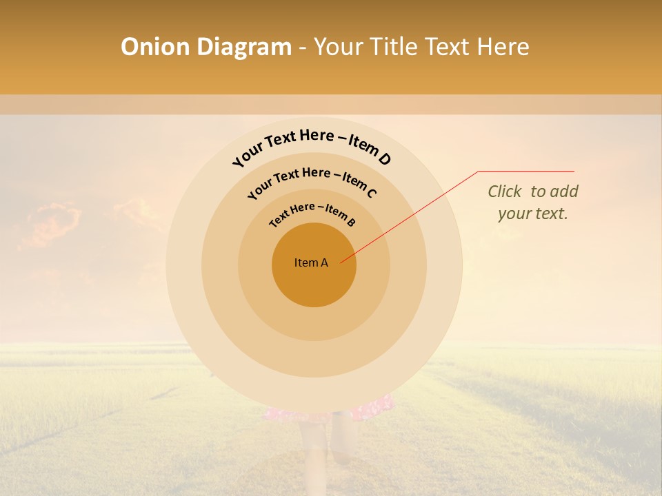 Parent Sunset Caucasian PowerPoint Template