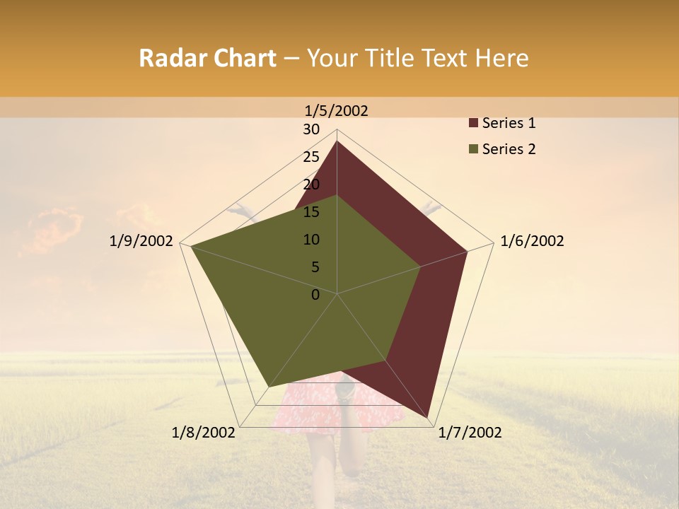 Parent Sunset Caucasian PowerPoint Template