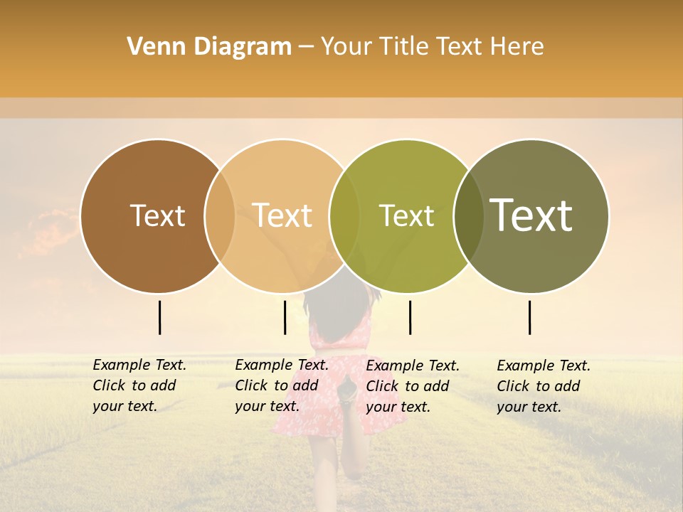 Parent Sunset Caucasian PowerPoint Template