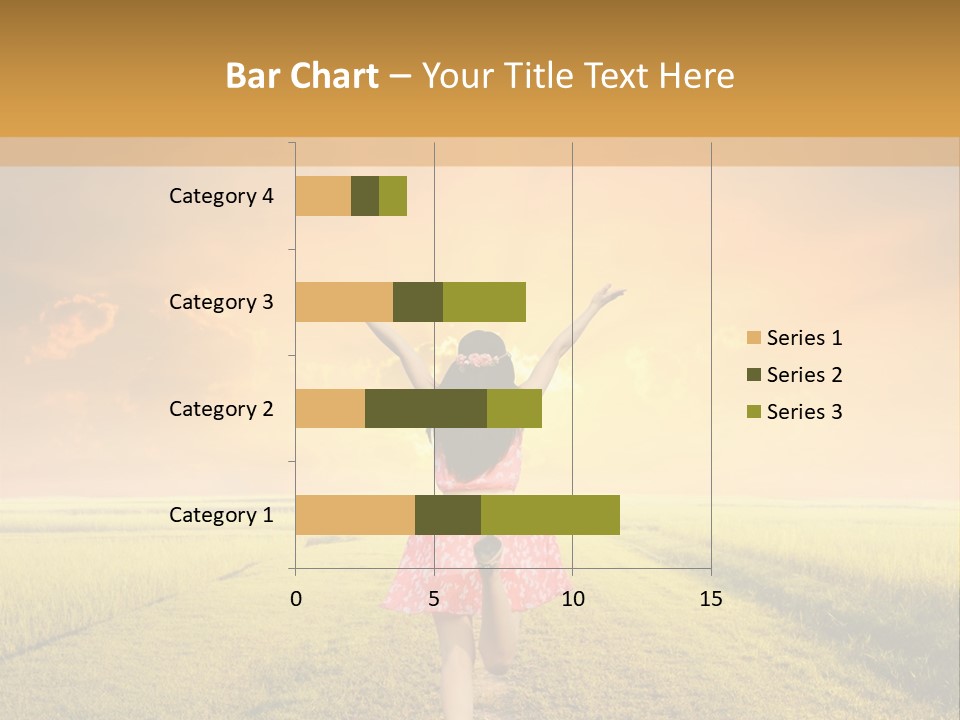 Parent Sunset Caucasian PowerPoint Template
