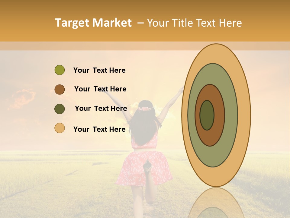 Parent Sunset Caucasian PowerPoint Template