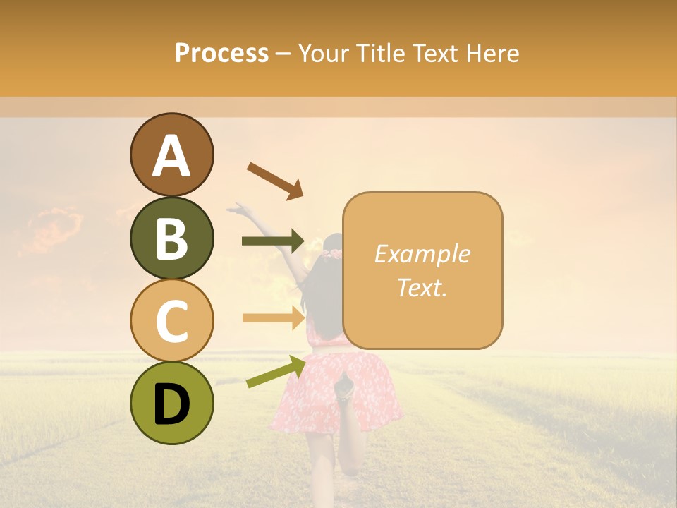 Parent Sunset Caucasian PowerPoint Template