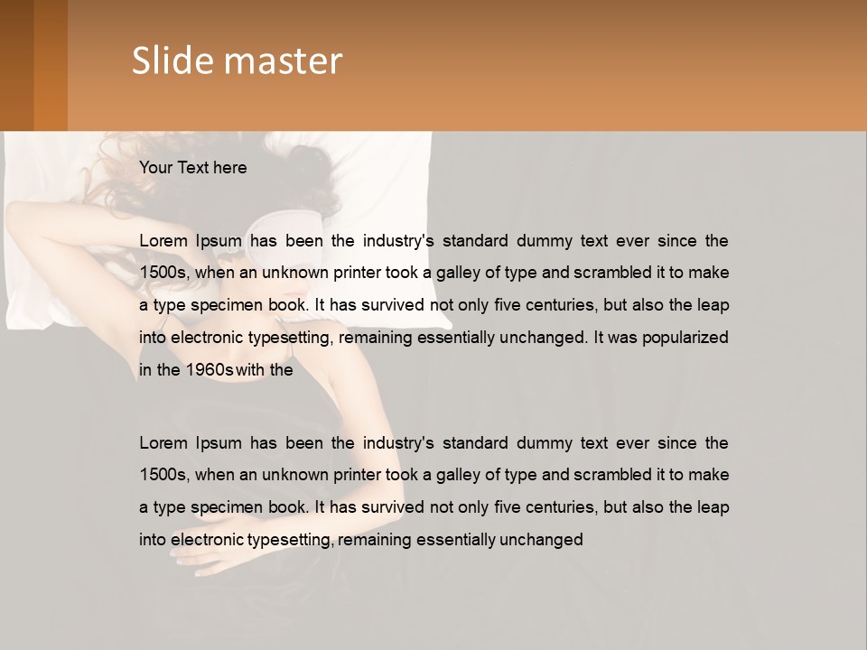 Older Portrait Peaceful PowerPoint Template