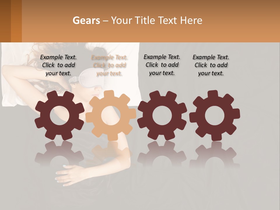 Older Portrait Peaceful PowerPoint Template