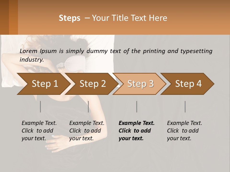 Older Portrait Peaceful PowerPoint Template