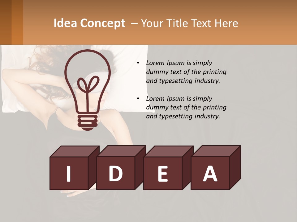 Older Portrait Peaceful PowerPoint Template