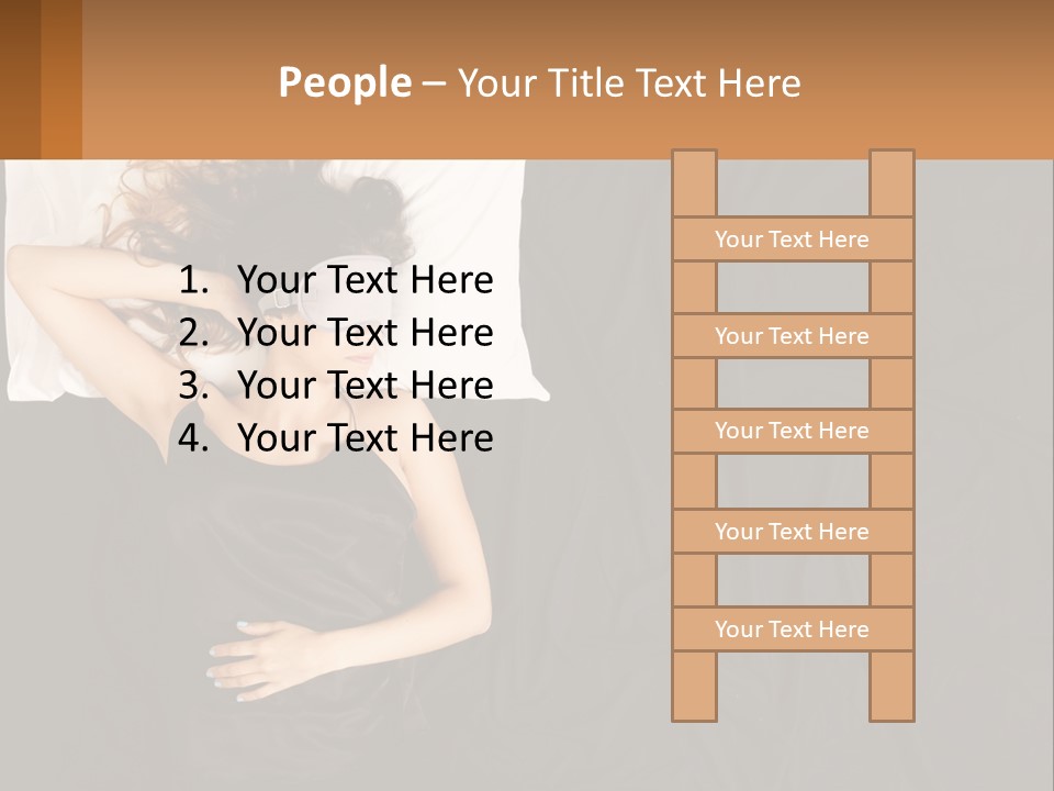 Older Portrait Peaceful PowerPoint Template