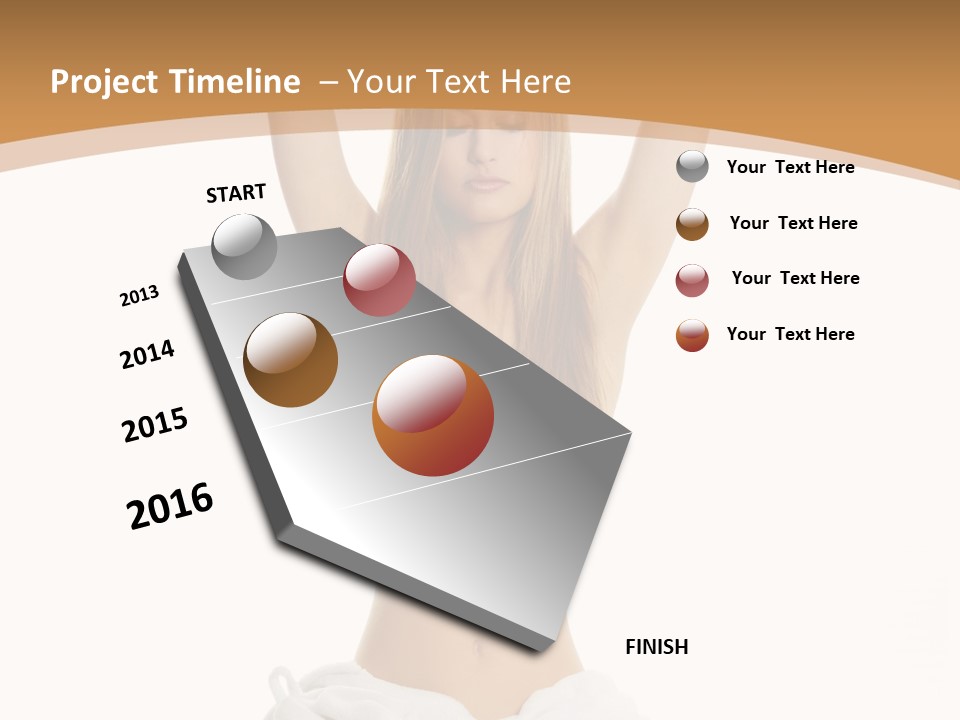 Wave Daughter Peaceful PowerPoint Template