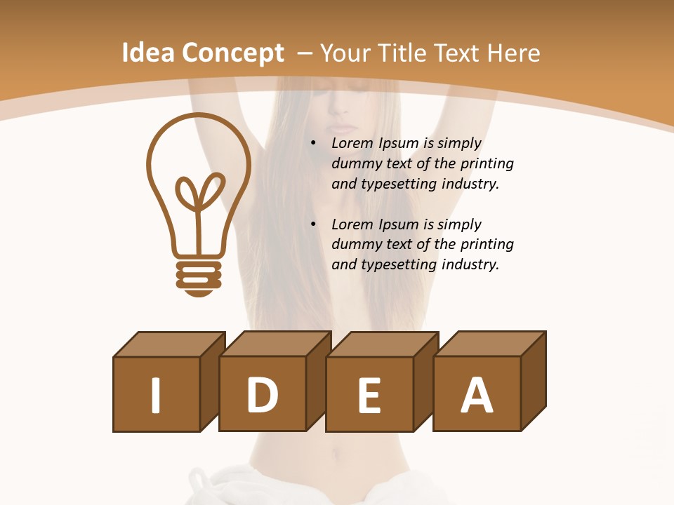 Wave Daughter Peaceful PowerPoint Template