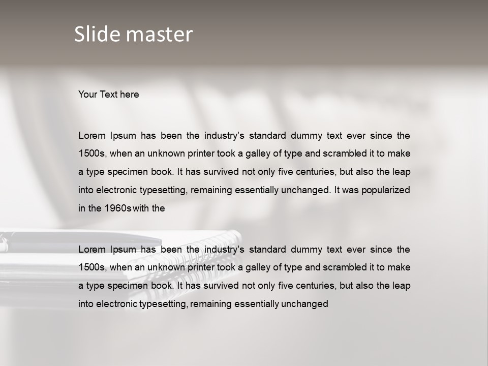 Family Portrait Sunrise PowerPoint Template