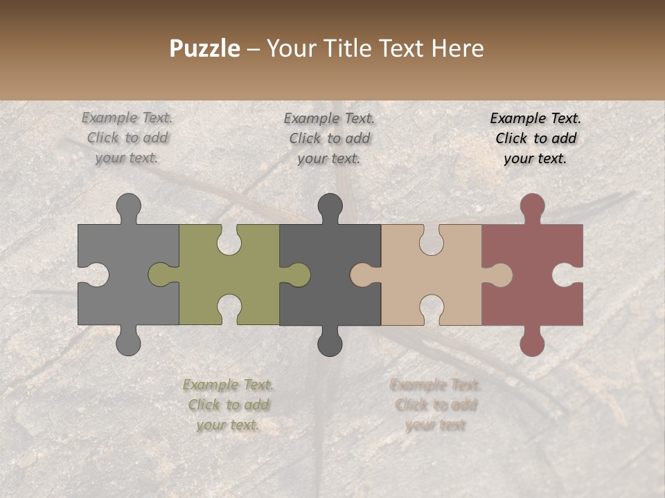 Life Caucasian Pensioner PowerPoint Template