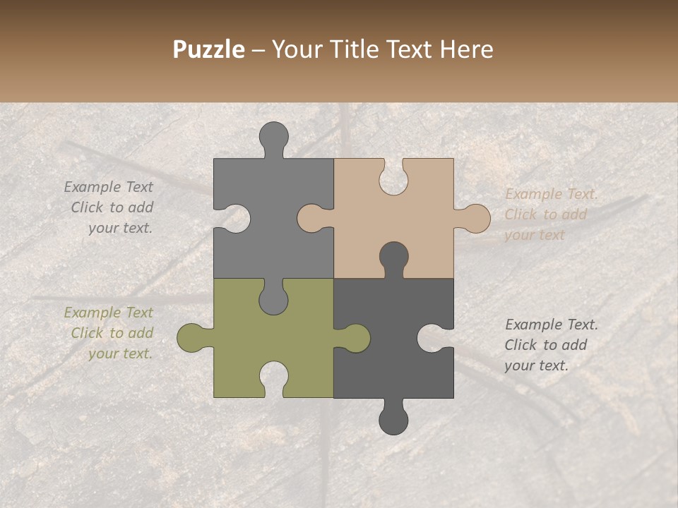 Life Caucasian Pensioner PowerPoint Template