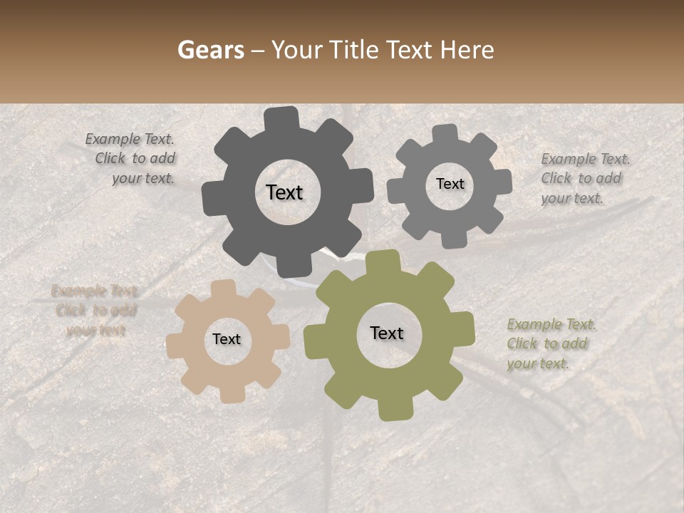 Life Caucasian Pensioner PowerPoint Template