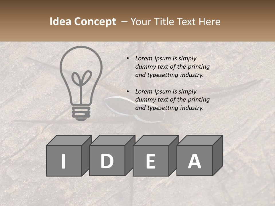 Life Caucasian Pensioner PowerPoint Template