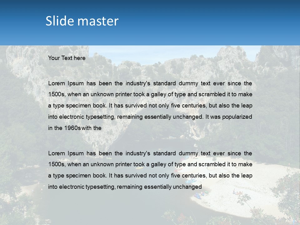 Old Calm Sea PowerPoint Template