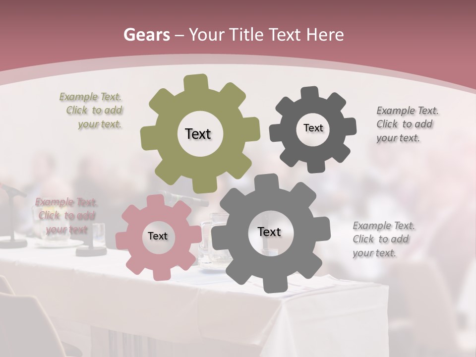 Retired Sunset Beach PowerPoint Template