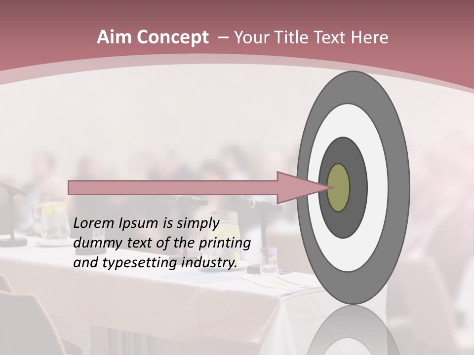 Retired Sunset Beach PowerPoint Template